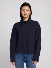 Wide turtleneck sweater - Women - Sky Captain Blue Wide turtleneck sweater - Women - Sky Captain Blue - 1 - TOM TAILOR