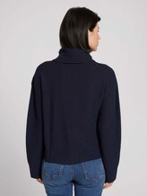 Wide turtleneck sweater - Women - Sky Captain Blue Wide turtleneck sweater - Women - Sky Captain Blue - 2 - TOM TAILOR