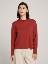 Kapuzenpullover - Frauen - dark maroon red Kapuzenpullover - Frauen - dark maroon red - 1 - TOM TAILOR
