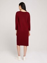 Ottoman Strickkleid mit LENZING™ ECOVERO™ - Frauen - dark maroon red Ottoman Strickkleid mit LENZING™ ECOVERO™ - Frauen - dark maroon red - 2 - TOM TAILOR
