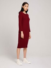 Ottoman Strickkleid mit LENZING™ ECOVERO™ - Frauen - dark maroon red Ottoman Strickkleid mit LENZING™ ECOVERO™ - Frauen - dark maroon red - 5 - TOM TAILOR