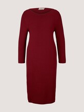 Ottoman Strickkleid mit LENZING™ ECOVERO™ - Frauen - dark maroon red Ottoman Strickkleid mit LENZING™ ECOVERO™ - Frauen - dark maroon red - 7 - TOM TAILOR