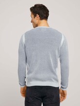 Pullover mit Rippbündchen - Männer - Off White Pullover mit Rippbündchen - Männer - Off White - 2 - TOM TAILOR