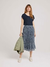 Midirock aus Mesh mit Blumenmuster - Frauen - navy floral design Midirock aus Mesh mit Blumenmuster - Frauen - navy floral design - 3 - TOM TAILOR
