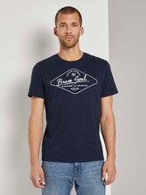 T-Shirt mit Print - Männer - Dark Blue T-Shirt mit Print - Männer - Dark Blue - 1 - TOM TAILOR