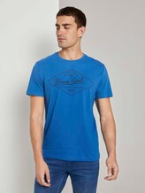 T-Shirt mit Print - Männer - Electric Blue T-Shirt mit Print - Männer - Electric Blue - 1 - TOM TAILOR