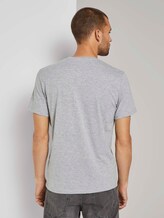 T-Shirt mit Print - Männer - Middle Grey Melange T-Shirt mit Print - Männer - Middle Grey Melange - 2 - TOM TAILOR