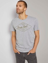 T-Shirt mit Print - Männer - Middle Grey Melange T-Shirt mit Print - Männer - Middle Grey Melange - 5 - TOM TAILOR