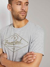 T-Shirt mit Print - Männer - Middle Grey Melange T-Shirt mit Print - Männer - Middle Grey Melange - 9 - TOM TAILOR
