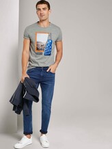T-Shirt mit Fotoprint - Männer - Middle Grey Melange T-Shirt mit Fotoprint - Männer - Middle Grey Melange - 3 - TOM TAILOR