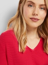 Pullover mit Zick-Zack-Struktur - Frauen - Strong Red Pullover mit Zick-Zack-Struktur - Frauen - Strong Red - 9 - TOM TAILOR