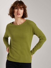 Strukturierter Pullover - Frauen - wood green Strukturierter Pullover - Frauen - wood green - 5 - TOM TAILOR