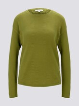 Strukturierter Pullover - Frauen - wood green Strukturierter Pullover - Frauen - wood green - 7 - TOM TAILOR