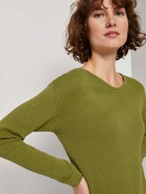 Strukturierter Pullover - Frauen - wood green Strukturierter Pullover - Frauen - wood green - 9 - TOM TAILOR