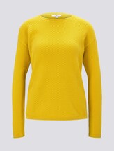 Strukturierter Pullover - Frauen - california sand yellow Strukturierter Pullover - Frauen - california sand yellow - 7 - TOM TAILOR