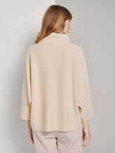 Strukturierter Pullover mit Stehkragen - Frauen - warm sand beige Strukturierter Pullover mit Stehkragen - Frauen - warm sand beige - 2 - TOM TAILOR