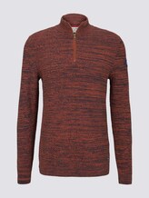 Troyer Pullover in Melange Optik - Männer - rust navy mouline Troyer Pullover in Melange Optik - Männer - rust navy mouline - 7 - TOM TAILOR Denim
