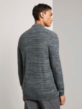 Troyer Pullover in Melange Optik - Männer - green navy mouline Troyer Pullover in Melange Optik - Männer - green navy mouline - 2 - TOM TAILOR Denim