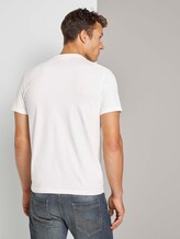 Basic T-Shirt mit Ripp-Blende - Männer - Light Marsmallow Basic T-Shirt mit Ripp-Blende - Männer - Light Marsmallow - 2 - TOM TAILOR