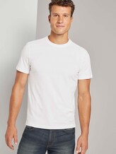 Basic T-Shirt mit Ripp-Blende - Männer - Light Marsmallow Basic T-Shirt mit Ripp-Blende - Männer - Light Marsmallow - 5 - TOM TAILOR