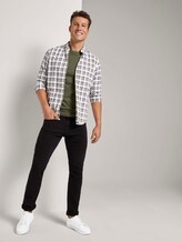 Basic T-Shirt mit Ripp-Blende - Männer - Olive Night Green Basic T-Shirt mit Ripp-Blende - Männer - Olive Night Green - 3 - TOM TAILOR