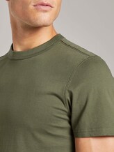 Basic T-Shirt mit Ripp-Blende - Männer - Olive Night Green Basic T-Shirt mit Ripp-Blende - Männer - Olive Night Green - 9 - TOM TAILOR