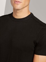 Basic T-Shirt mit Ripp-Blende - Männer - Black Basic T-Shirt mit Ripp-Blende - Männer - Black - 9 - TOM TAILOR