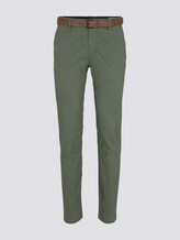 Strukturierte Straight-Chinohose mit Gürtel - Männer - green small brokensquare print Strukturierte Straight-Chinohose mit Gürtel - Männer - green small brokensquare print - 7 - TOM TAILOR Denim