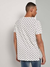 Print T-Shirt mit kleinem Logo - Männer - beige small leaf autumn print Print T-Shirt mit kleinem Logo - Männer - beige small leaf autumn print - 2 - TOM TAILOR Denim