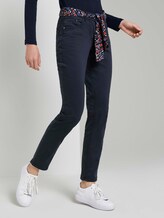 Alexa Slim Jeans mit Bindegürtel - Frauen - Sky Captain Blue Alexa Slim Jeans mit Bindegürtel - Frauen - Sky Captain Blue - 11 - TOM TAILOR