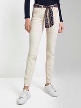 Alexa Slim Jeans mit Bindegürtel - Frauen - warm sand beige Alexa Slim Jeans mit Bindegürtel - Frauen - warm sand beige - 1 - TOM TAILOR