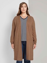Langer Cardigan mit Raglan-Ärmeln - Frauen - Hay Beige Non-Solid Langer Cardigan mit Raglan-Ärmeln - Frauen - Hay Beige Non-Solid - 1 - My True Me