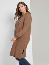 Langer Cardigan mit Raglan-Ärmeln - Frauen - Hay Beige Non-Solid Langer Cardigan mit Raglan-Ärmeln - Frauen - Hay Beige Non-Solid - 5 - My True Me