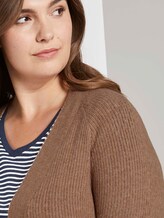 Langer Cardigan mit Raglan-Ärmeln - Frauen - Hay Beige Non-Solid Langer Cardigan mit Raglan-Ärmeln - Frauen - Hay Beige Non-Solid - 9 - My True Me