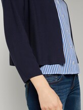 Kurzer Cardigan mit Schalkragen - Frauen - Sky Captain Blue Kurzer Cardigan mit Schalkragen - Frauen - Sky Captain Blue - 10 - TOM TAILOR