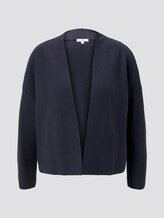 Kurzer Cardigan mit Schalkragen - Frauen - Sky Captain Blue Kurzer Cardigan mit Schalkragen - Frauen - Sky Captain Blue - 7 - TOM TAILOR