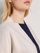 Kurzer Cardigan mit Schalkragen - Frauen - dusty alabaster Kurzer Cardigan mit Schalkragen - Frauen - dusty alabaster - 9 - TOM TAILOR