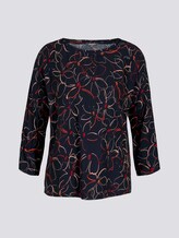 Fledermaus-Bluse mit Blumenprint - Frauen - navy flower design Fledermaus-Bluse mit Blumenprint - Frauen - navy flower design - 7 - Mine to five