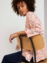 Fledermaus-Bluse mit Blumenprint - Frauen - salmon rose flower design Fledermaus-Bluse mit Blumenprint - Frauen - salmon rose flower design - 10 - Mine to five