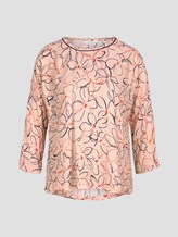 Fledermaus-Bluse mit Blumenprint - Frauen - salmon rose flower design Fledermaus-Bluse mit Blumenprint - Frauen - salmon rose flower design - 7 - Mine to five
