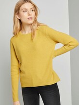 Strukturierter Pullover - Frauen - california sand melange Strukturierter Pullover - Frauen - california sand melange - 5 - TOM TAILOR