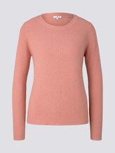 Strukturierter Pullover - Frauen - light aurora rose melange Strukturierter Pullover - Frauen - light aurora rose melange - 7 - TOM TAILOR
