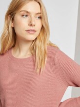 Strukturierter Pullover - Frauen - light aurora rose melange Strukturierter Pullover - Frauen - light aurora rose melange - 9 - TOM TAILOR
