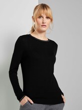 Strickpullover mit Glitzer Details - Frauen - Deep Black Strickpullover mit Glitzer Details - Frauen - Deep Black - 1 - TOM TAILOR