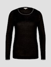 Strickpullover mit Glitzer Details - Frauen - Deep Black Strickpullover mit Glitzer Details - Frauen - Deep Black - 7 - TOM TAILOR