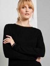 Strickpullover mit Glitzer Details - Frauen - Deep Black Strickpullover mit Glitzer Details - Frauen - Deep Black - 9 - TOM TAILOR