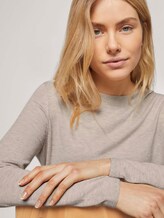 Strickpullover mit Glitzer Details - Frauen - light warm beige melange Strickpullover mit Glitzer Details - Frauen - light warm beige melange - 9 - TOM TAILOR