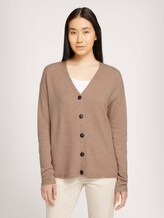 Weicher Cardigan - Frauen - french clay beige melange Weicher Cardigan - Frauen - french clay beige melange - 1 - TOM TAILOR