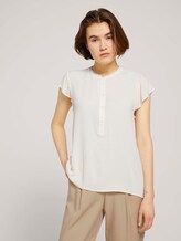 Kurzarm Tunikabluse - Frauen - soft creme beige Kurzarm Tunikabluse - Frauen - soft creme beige - 1 - TOM TAILOR Denim