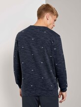 Sweatshirt mit kleinen Stickereien - Männer - navy leaf symbol embro Sweatshirt mit kleinen Stickereien - Männer - navy leaf symbol embro - 2 - TOM TAILOR Denim